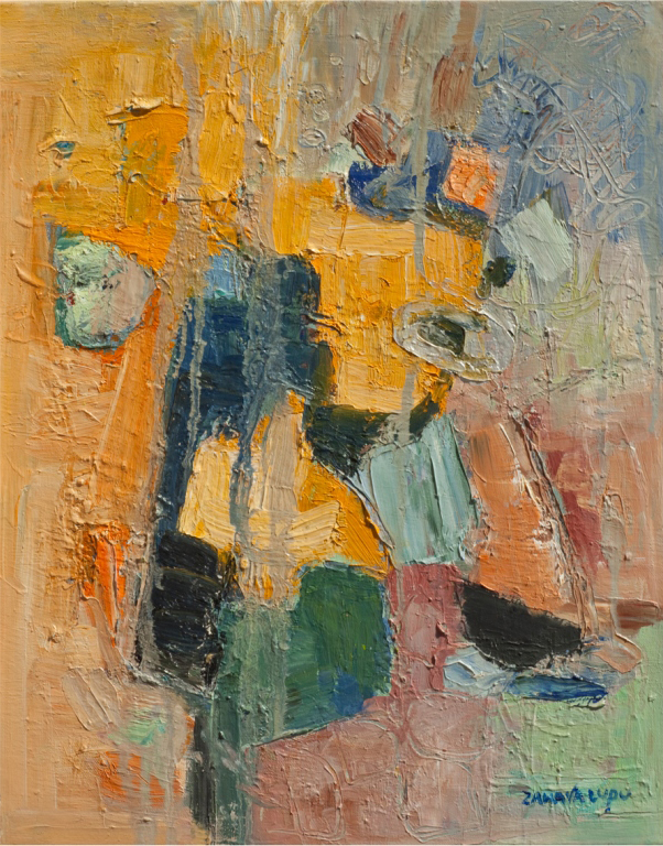 Composition in Yellow abstract art